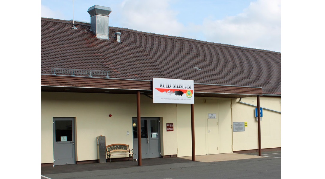 Front entrance of Reed Museum and 2d Regiment of Dragoons Heritage Center.